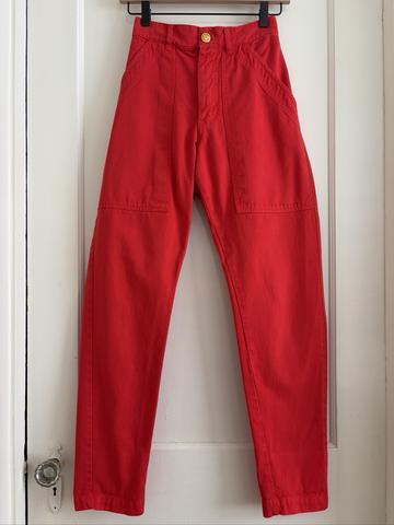 XXS Red Pencil Pants Regular Inseam