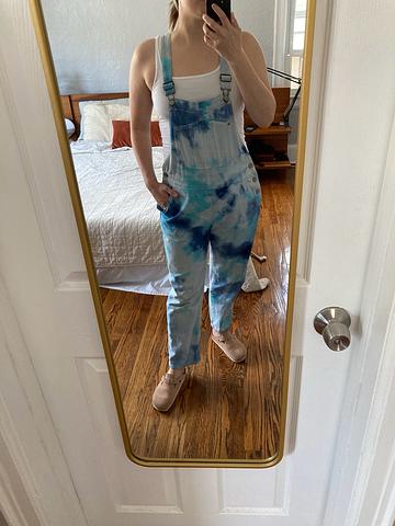 Tie dye overalls