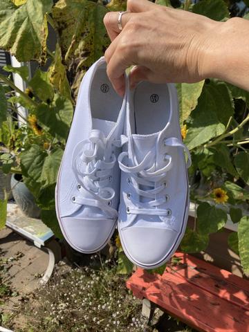 White sneakers