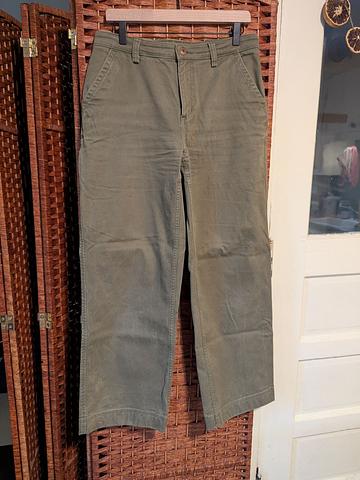 Canvas Wide Leg Pants