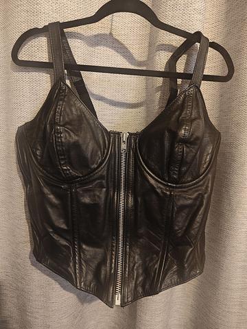 Leather corset