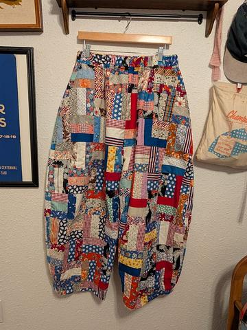 Barrel leg Quilt Pants