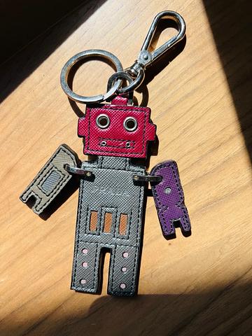 Robot Saffiano Leather Chain