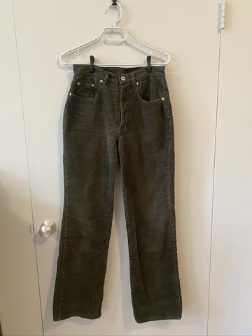 Dark green corduroy pants