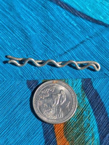 Sterling Silver Squiggle Bobby Pin