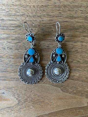 Silver and Turquoise Earrings