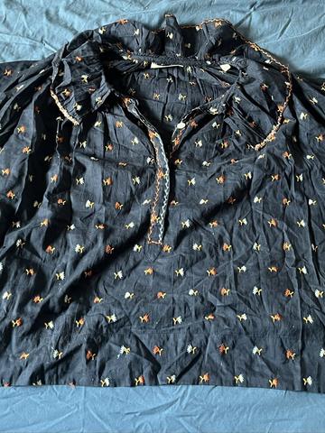 Long sleeve peasant blouse