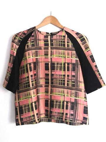Marissa Webb Plaid Blouse