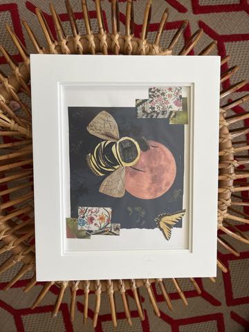 Framed collage art