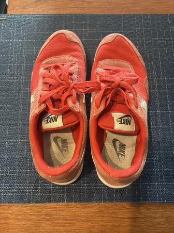 Red sneakers