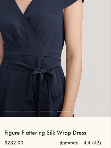 100% Mulberry Silk wrap dress