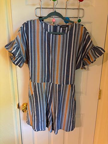 Striped romper
