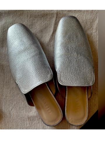 Freda Salvador Silver Mules