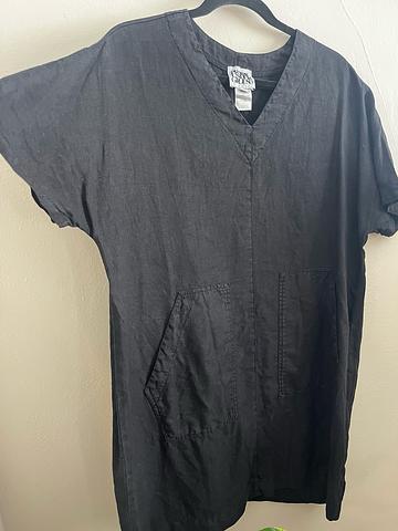 Linen shift dress