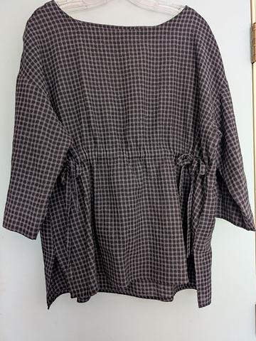 Gingham tunic