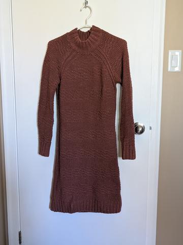 Knit sweater dress
