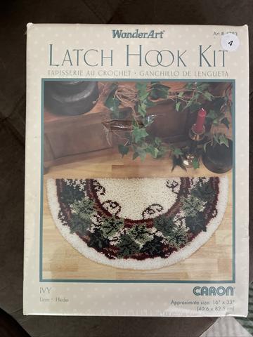 Latch hook kit for small rug