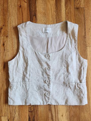 Oscar linen vest