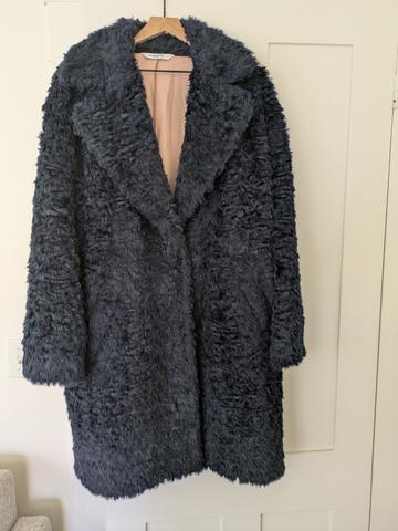 Faux shearling style coat