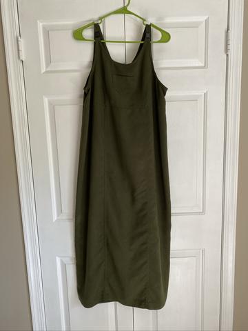 Green Pinafore Dress