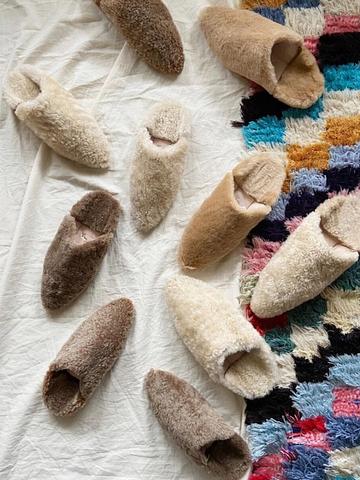 Dalia Shearling Babouche slides