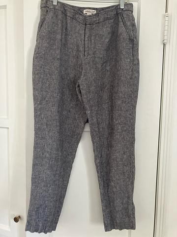 Grey linen slacks
