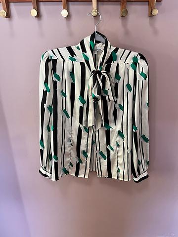 ‘80s Pussy Bow Blouse
