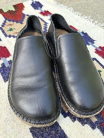 Black leather Callan loafer