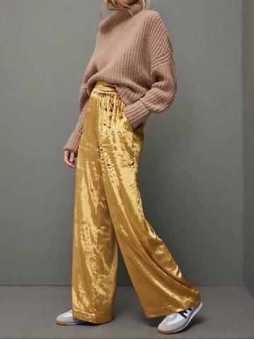 Groovy crushed velour pants (fit S/M)