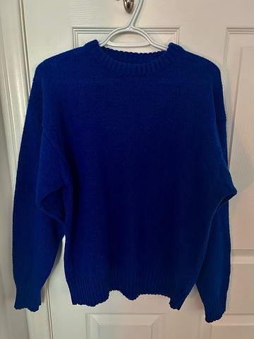 Cobalt wool sweater