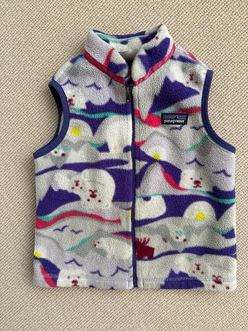 Toddler fleece polar bear print vest