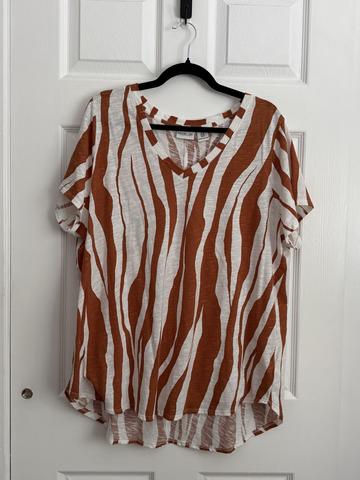 Cotton abstract animal tee