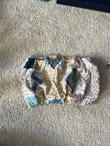 Self drafted quilt crop top