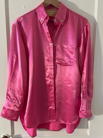 Silky pink shirt