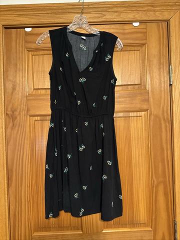 Floral rayon mini dress