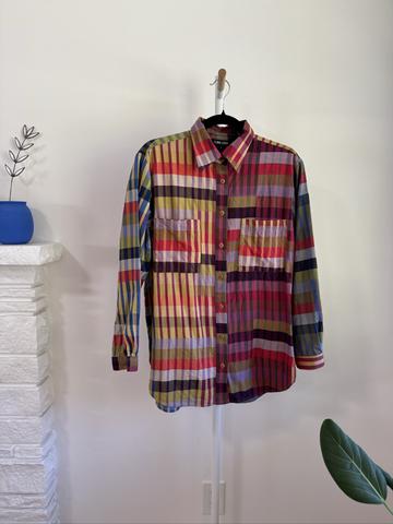 Swan shirt, plaid