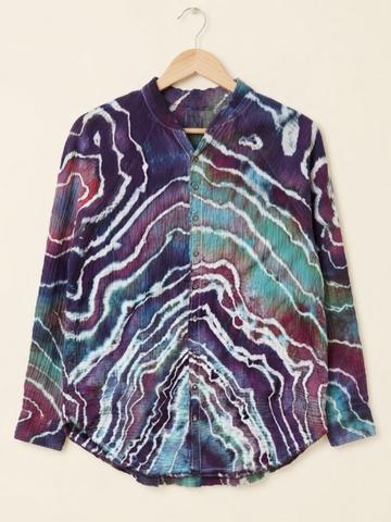 Ice Dyed We the Free Cotton Gauze Buttondown Too