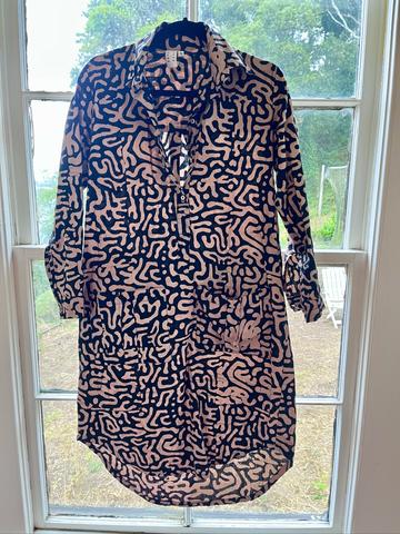 Squiggle shirtdress