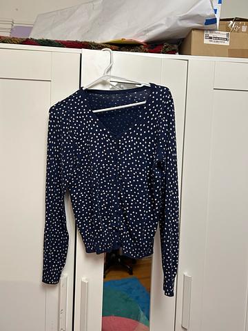 Polka dot cardigan