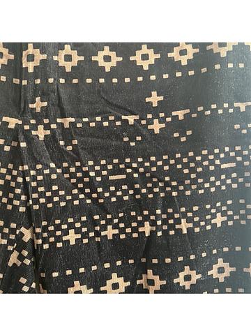 Corduroy pants in aztec print by