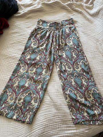 Karma boho breezy wide leg paisley pants