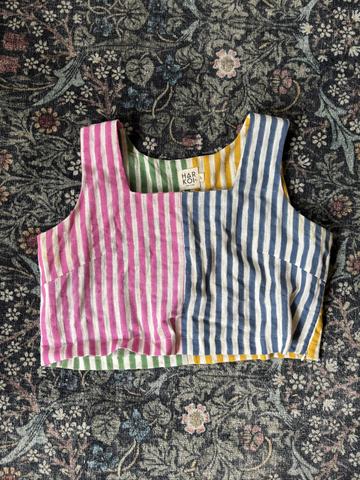 Mei top multi stripes