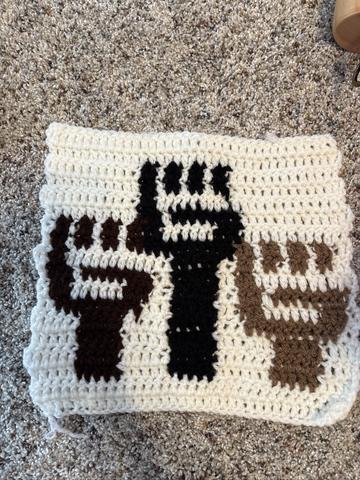 Black Lives Matter Tapestry Crochet Panel