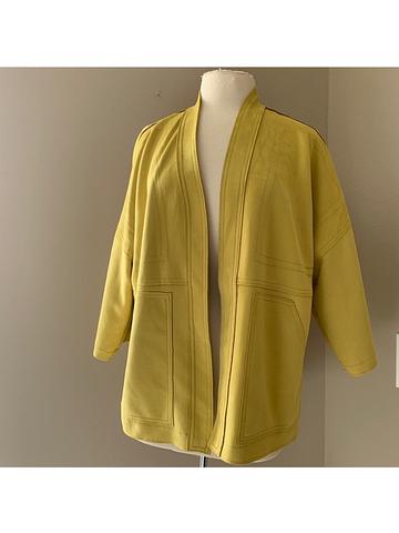 Joan Vass Faux Suede Blazer