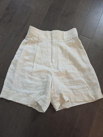 Linen reworked shorts