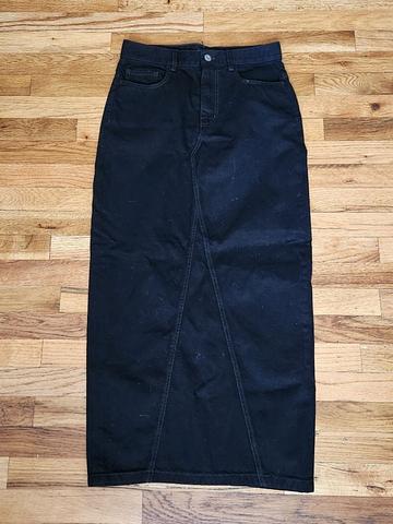 Lily denim maxi skirt