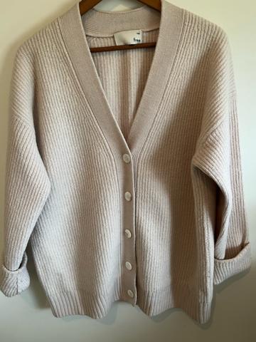 100% merino cardigan