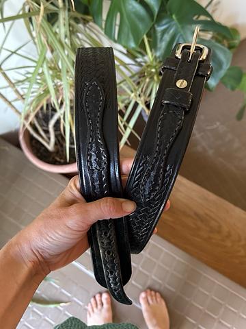 Black Leather Belt