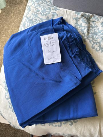 Blue fabric