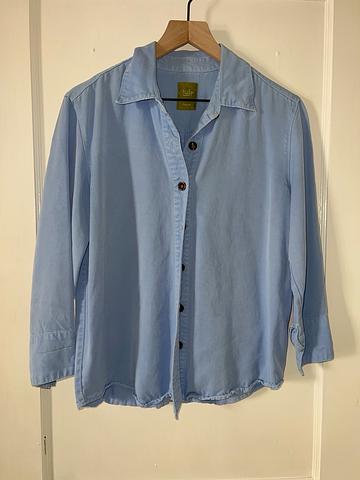 Pastel blue button up